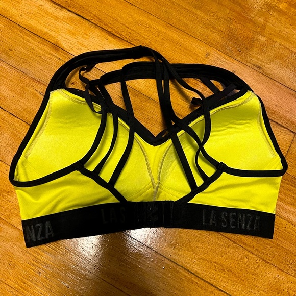 Padded La Senza sports bra. Worn once! Neon yellow, size small. - Picture 2 of 2